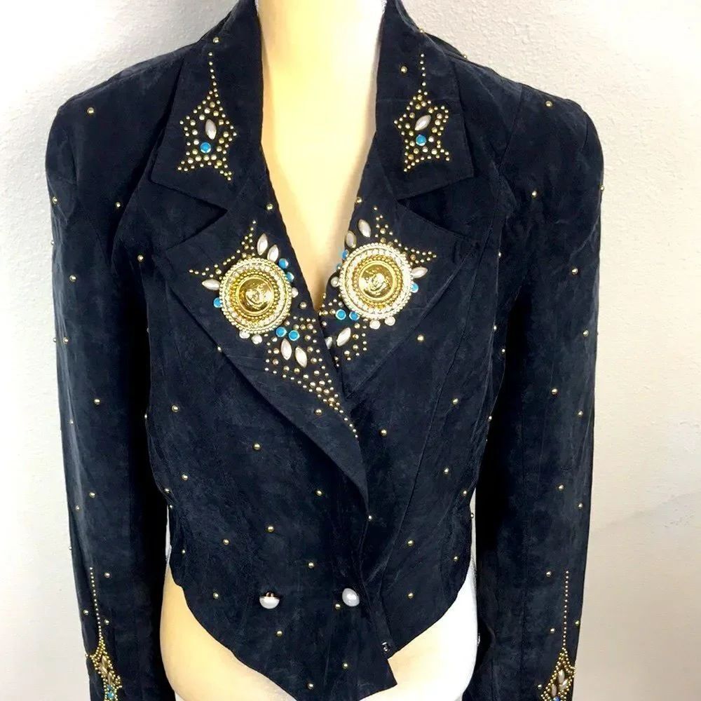 VINTAGE IIG MADE IN USA WOMEN CARDIGAN JACKET SIZE M